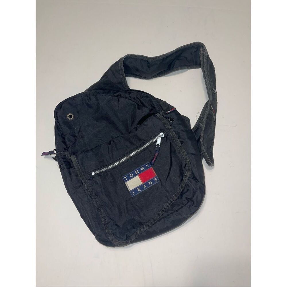 Vintage Tommy Jeans Multi Pocket‎ Crossbody Sling Bag
